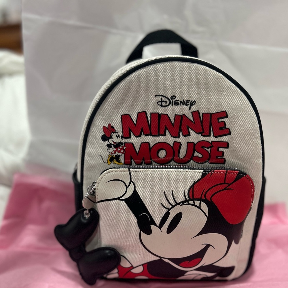 Disney X Primark Minnie Mouse Canvas Backpack NWT